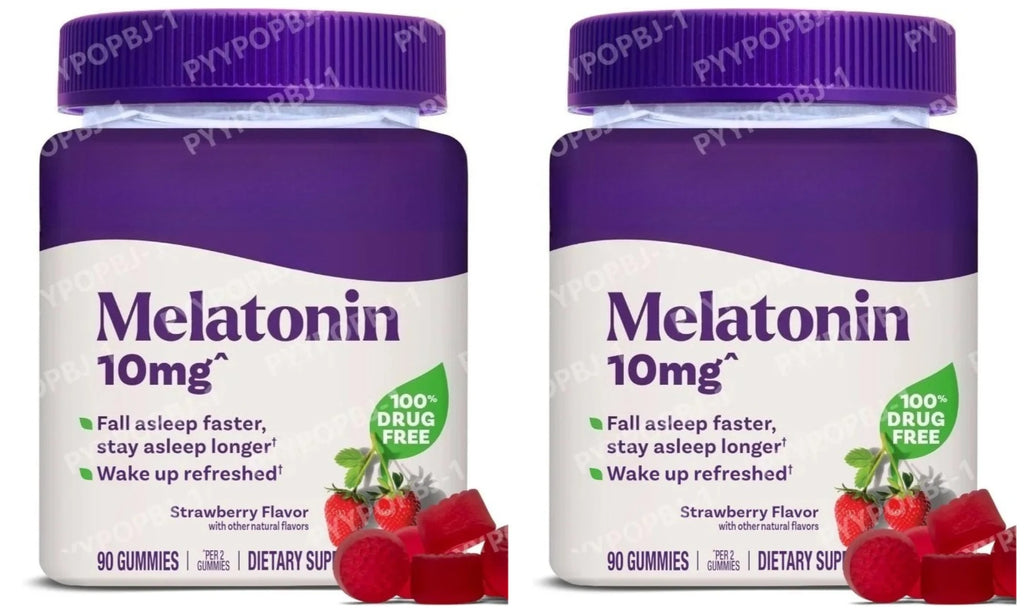 10 mg Melatonin Gummies Sleep Support for Adults Strawberry Flavor 90 Count 45 Day Supply