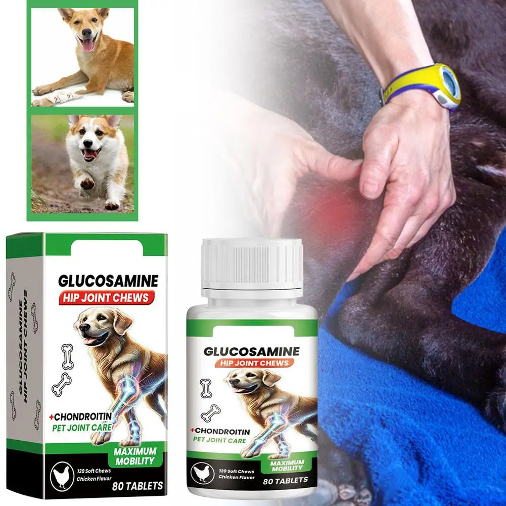 Pet Joint Support Chews for Dogs Glucosamine Chondroitin Nutritional Tablets Enhance Vitality Mobility Care Canine Joint Care