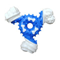 TPR Coated Nylon Bone Chew Toy - Teeth Cleaning Dental Grooves for Dogs Puppies, Heavy Duty Long-Lasting Chewing 