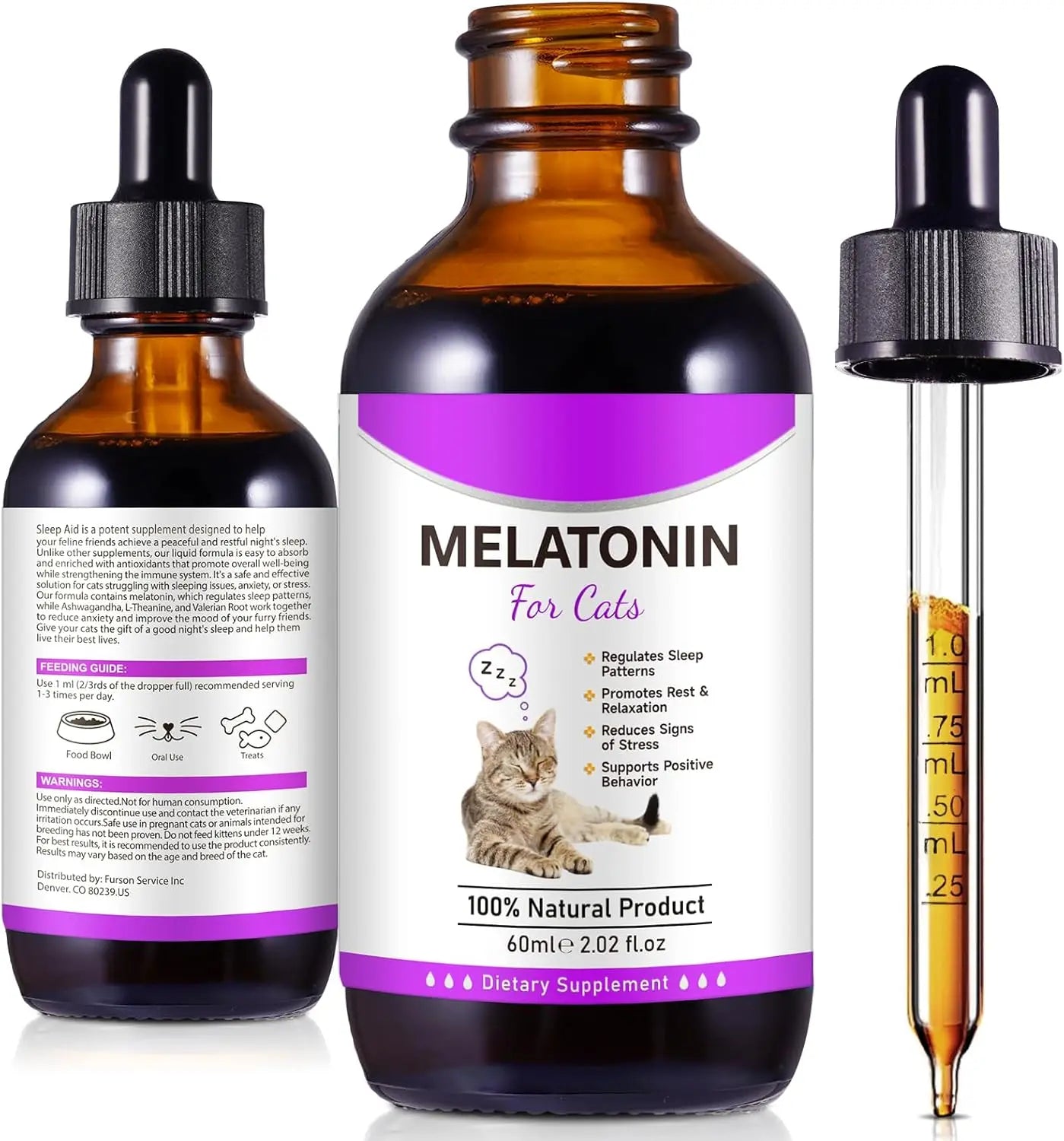 Cat Calming Melatonin Treats - Support Restful Sleep & Anxiety Relief for Cats