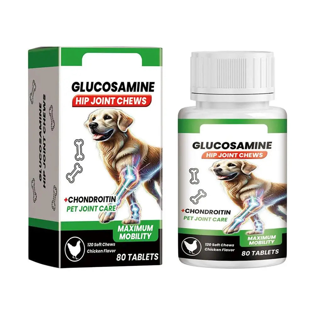 Pet Joint Support Chews for Dogs Glucosamine Chondroitin Nutritional Tablets Enhance Vitality Mobility Care Canine Joint Care