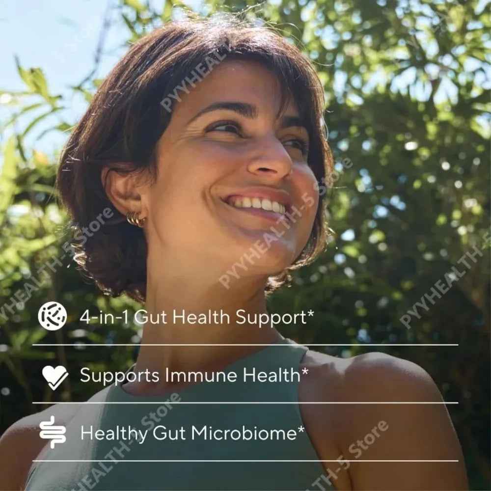 Premium Gut Health Capsules 4-in-1 Probiotic, Pre & Postbiotic with Digestive Enzymes Supports Digestive Comfort Wellness, 60 Ct