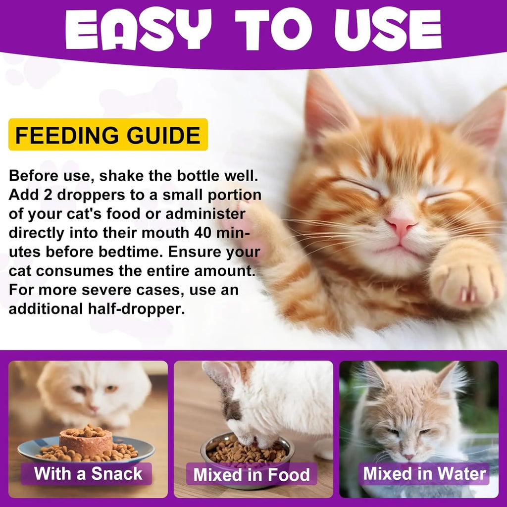 Cat Calming Melatonin Treats - Support Restful Sleep & Anxiety Relief for Cats
